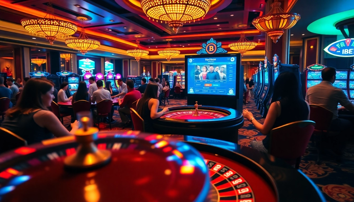 Experience the thrill of F8BET with players engaged in dynamic casino activities.