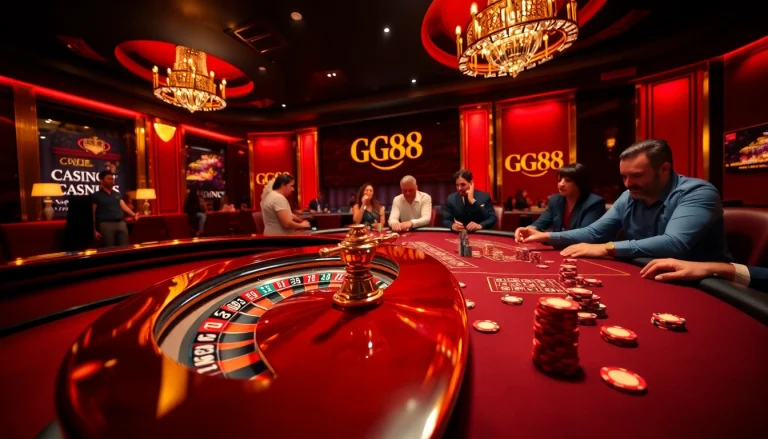 Experience thrilling gameplay at GG88 with vibrant poker and roulette action.