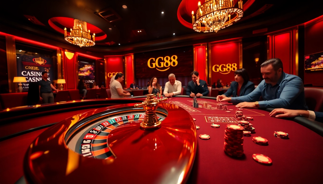 Experience thrilling gameplay at GG88 with vibrant poker and roulette action.