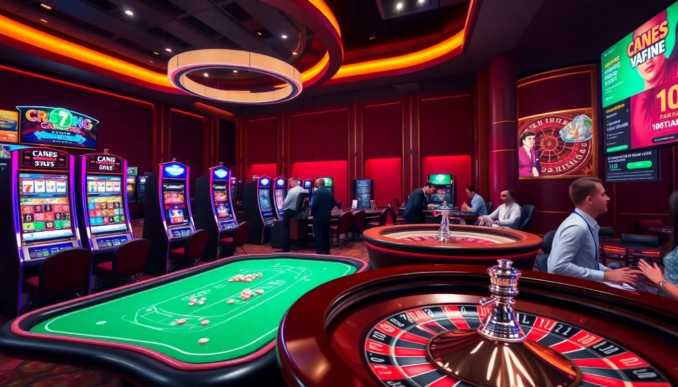 C168 online casino featuring vibrant slot machines and an exciting poker table.