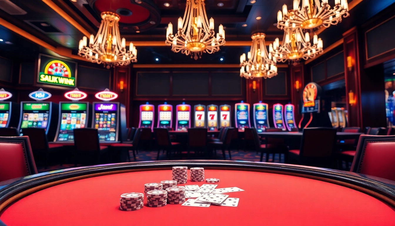 Exciting casino scene showcasing vibrant games and interfaces from https://tr88.tech/, attracting both casual and expert gamblers.