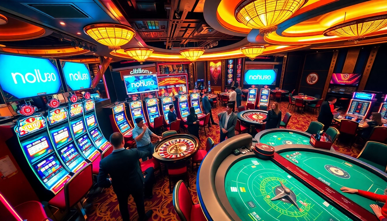 Experience the thrill of gambling at nohu90 with vibrant slot machines and exciting poker tables.