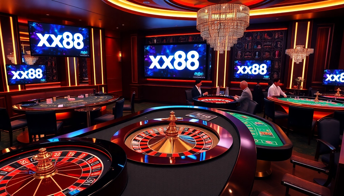 Experience the excitement of xx88 with vibrant casino visuals and engaging gameplay.