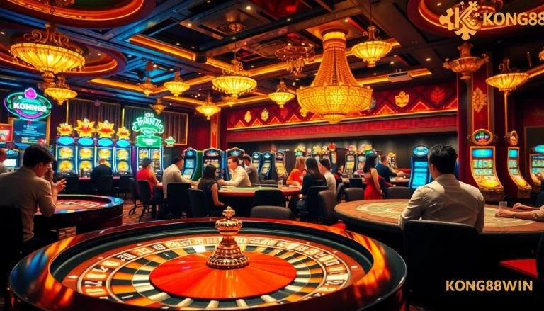 Experience high-stakes excitement at https://kong88.win with vibrant casino games, poker tables, and roulette wheels.