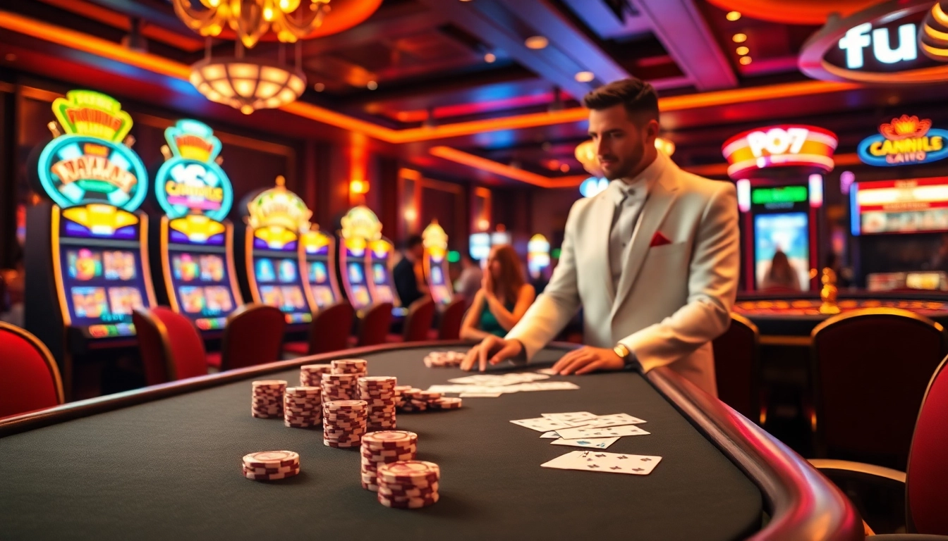 Experience the thrills of fun79 at a luxurious casino table with engaging gameplay.