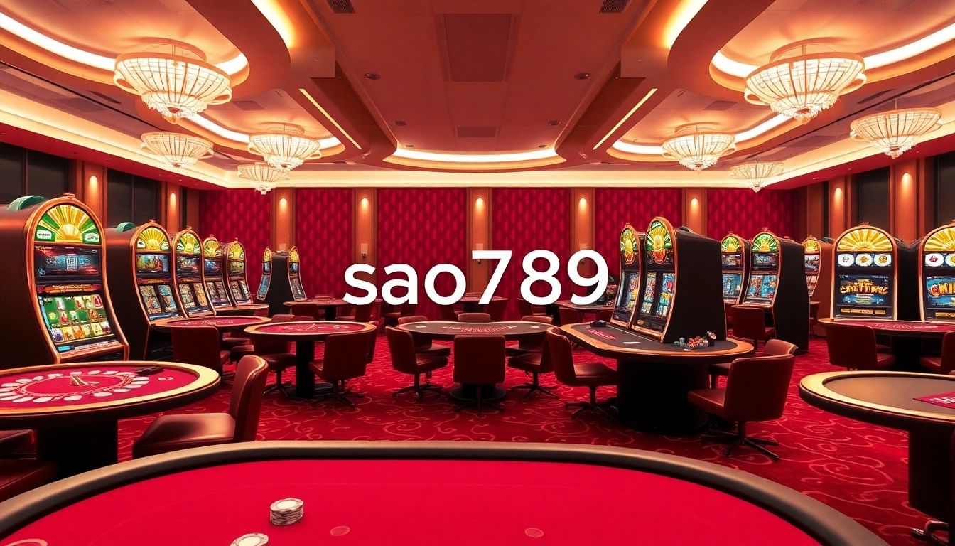 Engage with thrilling gameplay at sao789, featuring vibrant slots and classic casino tables.