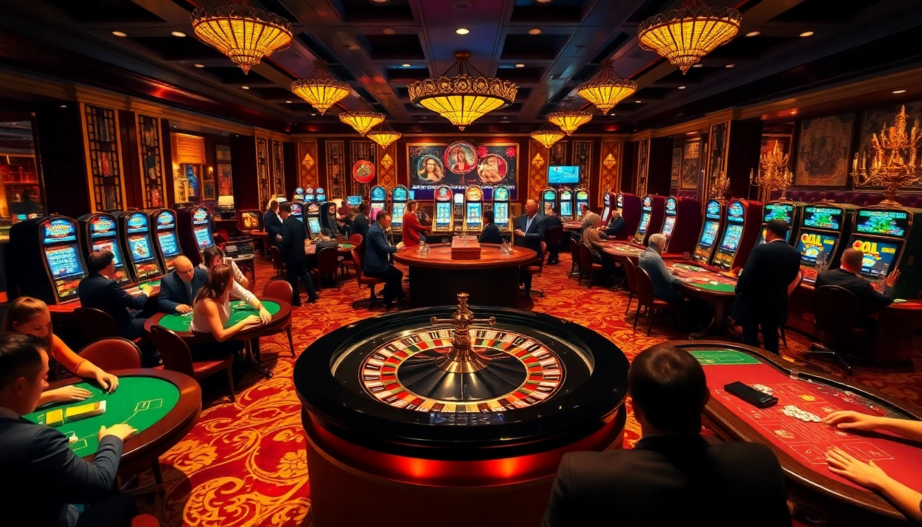 Experience thrilling gameplay at luongsontv through vibrant casino tables filled with excitement.