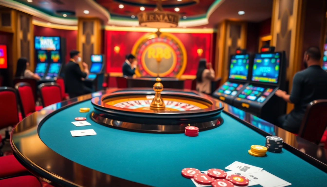 Experience thrilling games at RR88 casino with vibrant tables and exciting promotions.