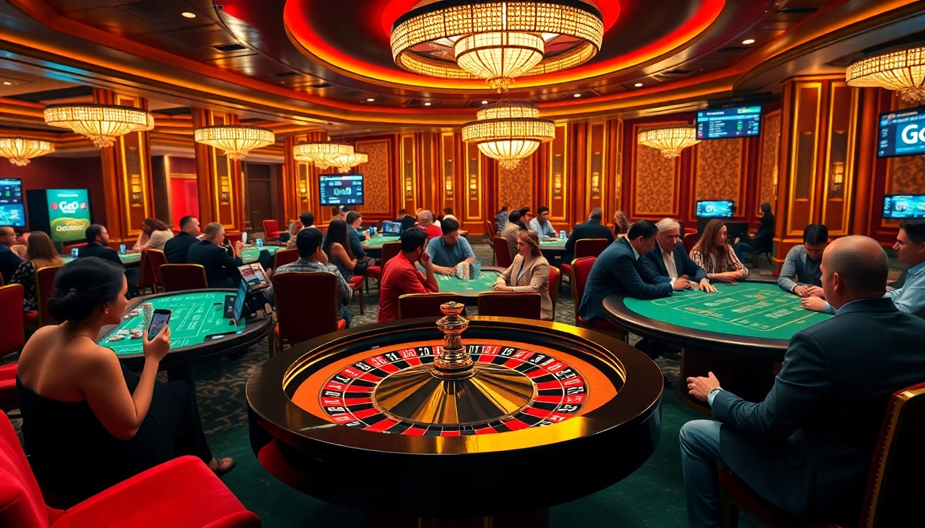 Experience the thrill of gaming at go8's premier casino with vibrant tables and dynamic players.