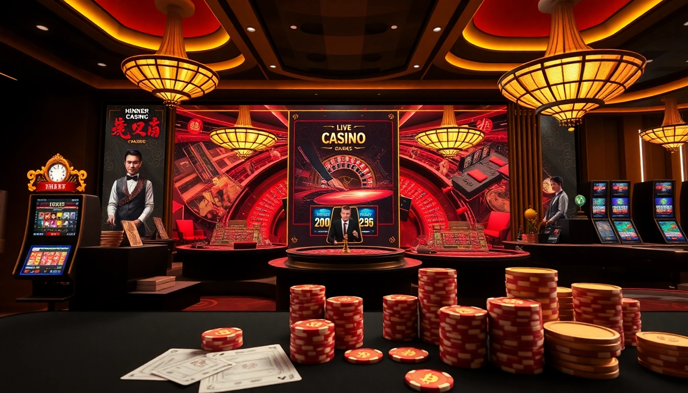 Engaging casino action showcasing strategic plays at Nhà cái uy tín hàng đầu châu Á with vibrant chip bets and live table games