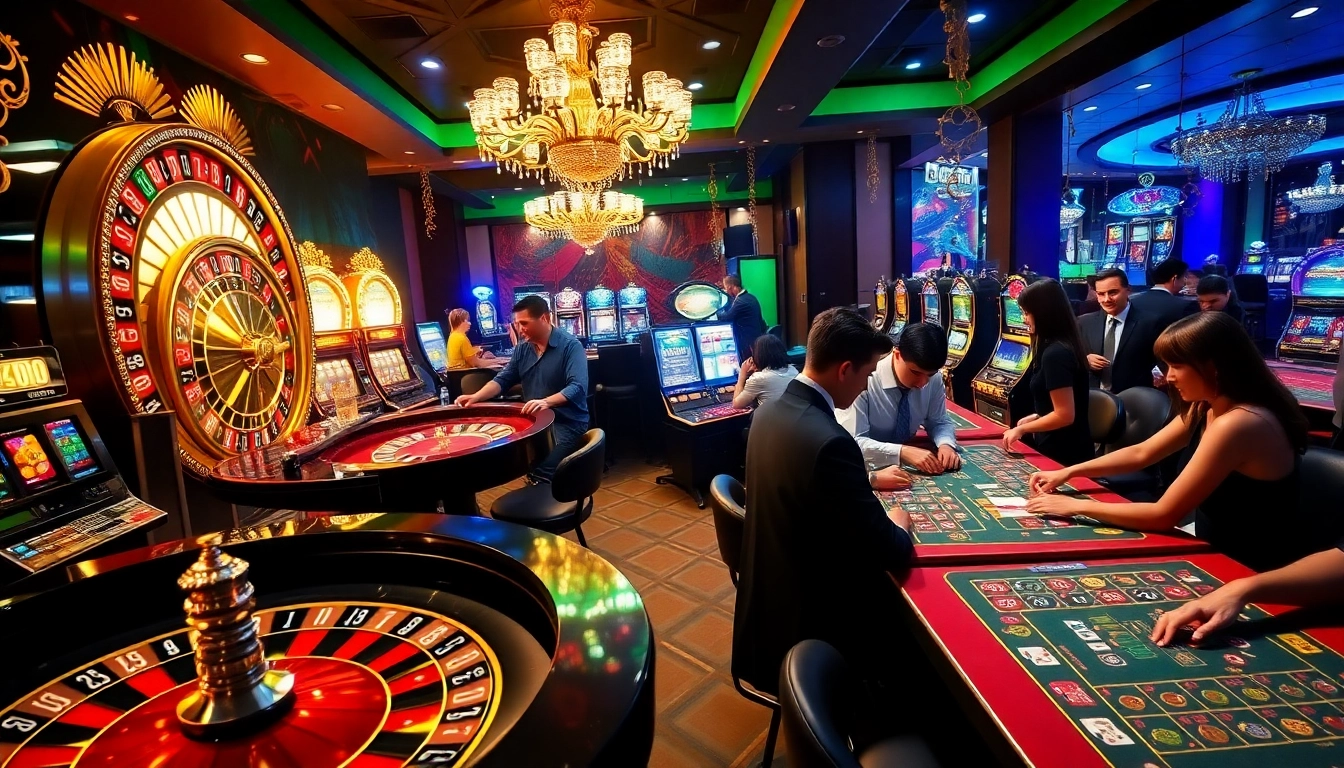 Experience excitement at 23win with players engaging in thrilling casino games.