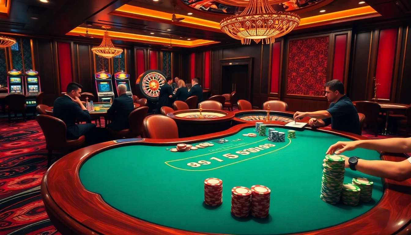 Engage with thrilling casino action at https://99ok.spot/, featuring poker players and roulette excitement.