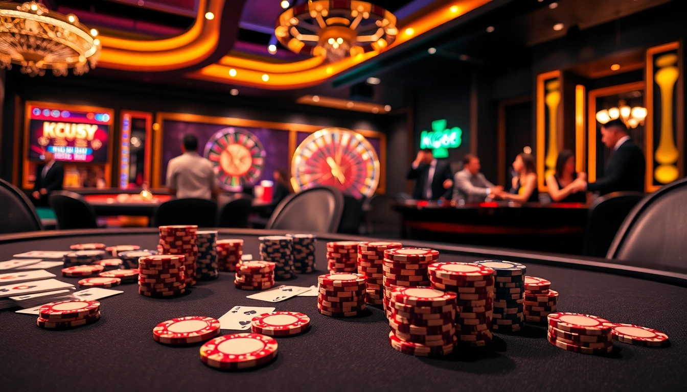 Experience thrilling poker action at kp88 with vibrant casino ambiance and professional gameplay.