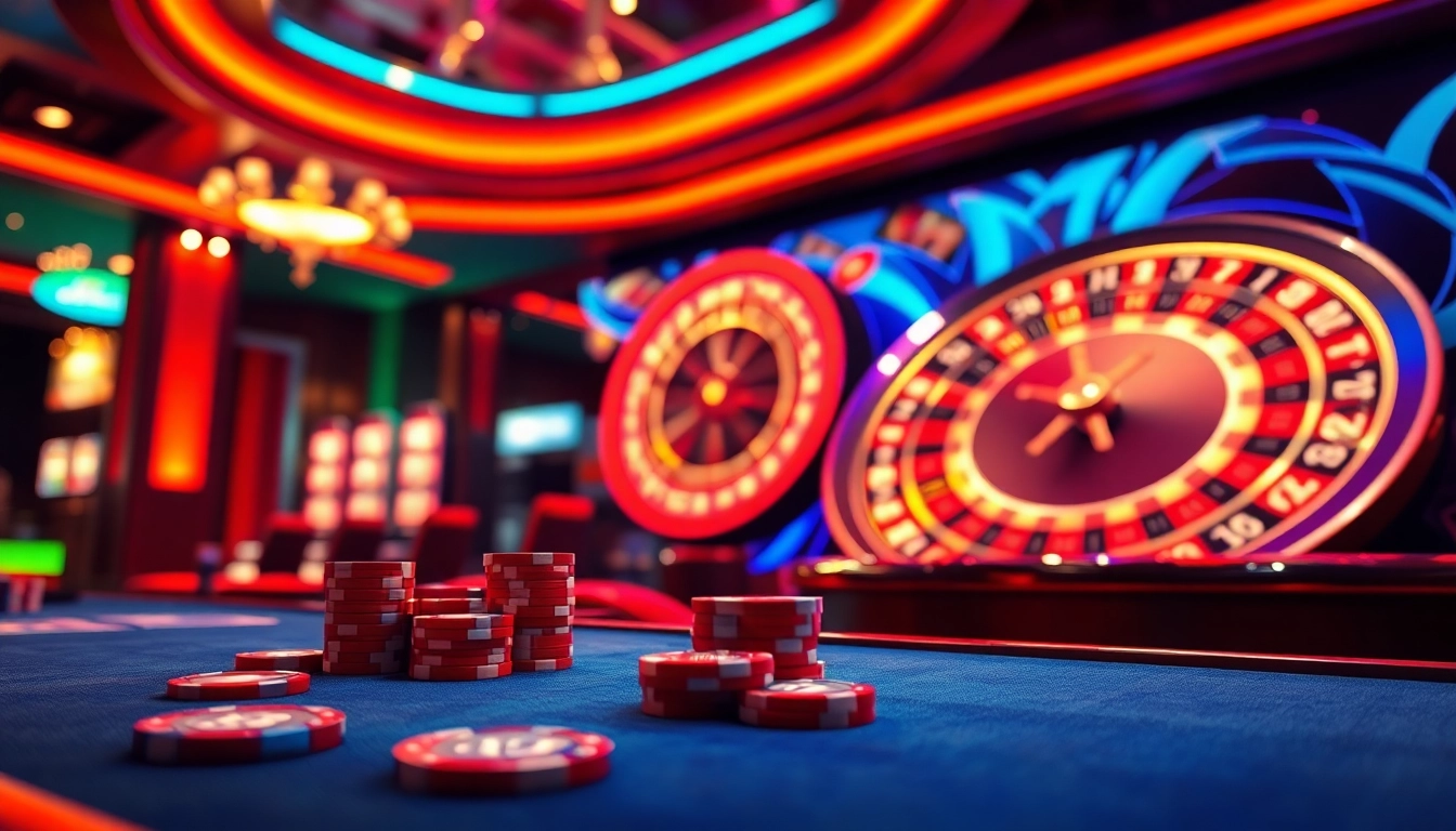 Experience the excitement of rikvip with vibrant online gambling visuals.