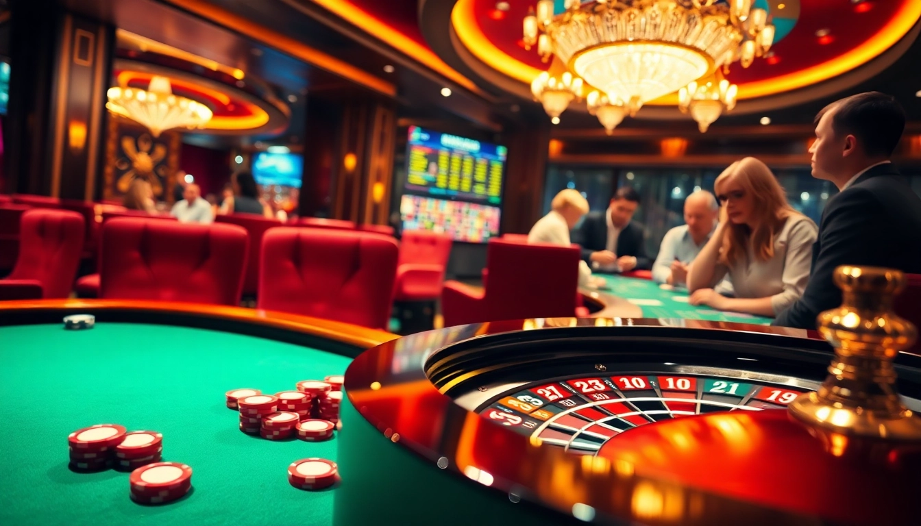 Experience thrilling gaming action at https://oxbet7.com/ with vibrant casino tables and excited players.