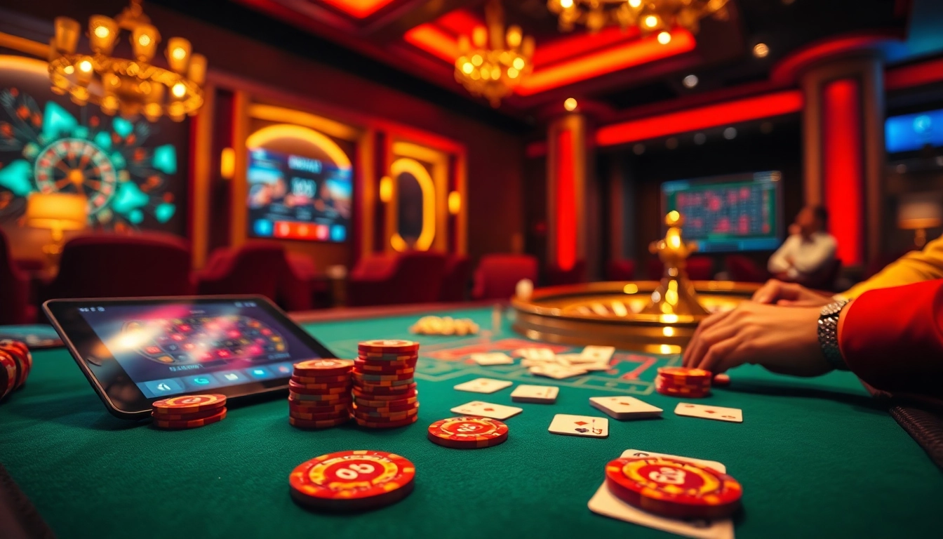 Experience the thrill of BDJL casino action with luxurious tables and vibrant gameplay.