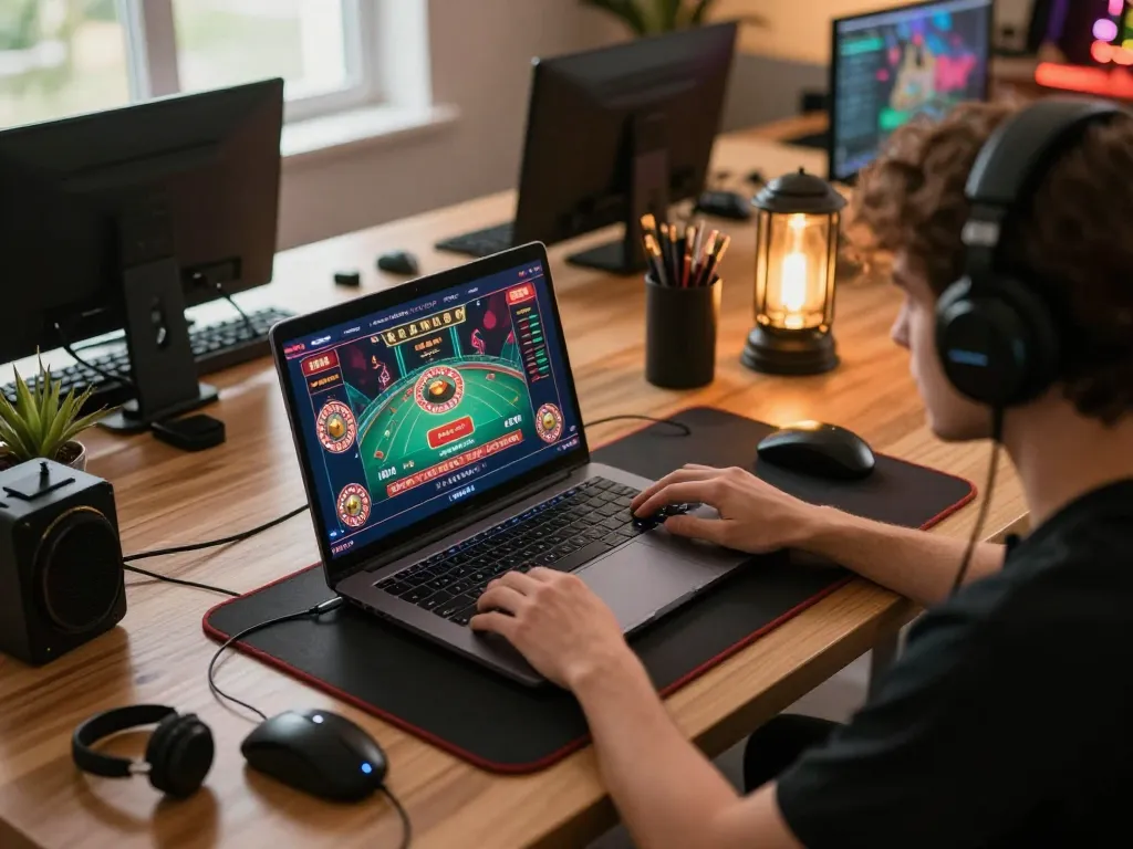 Engaging live dealer roulette gameplay with 789wincom on a stylish gaming setup