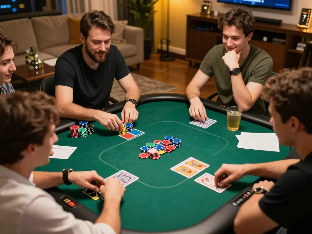Engage with mega888 today by enjoying a friendly poker game with friends, showcasing strategic gameplay.