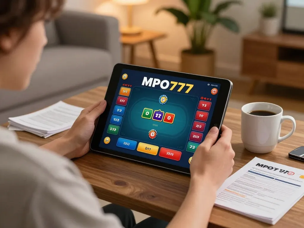 Pemain MPO777 merancang strategi taruhan mereka sambil menikmati poker online di lingkungan rumah yang nyaman