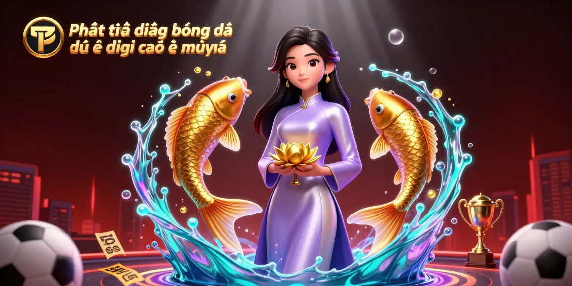 Experience Phát trực tiếp bóng đá độ phân giải cao và mượt mà with dynamic sports-themed 3D illustration.