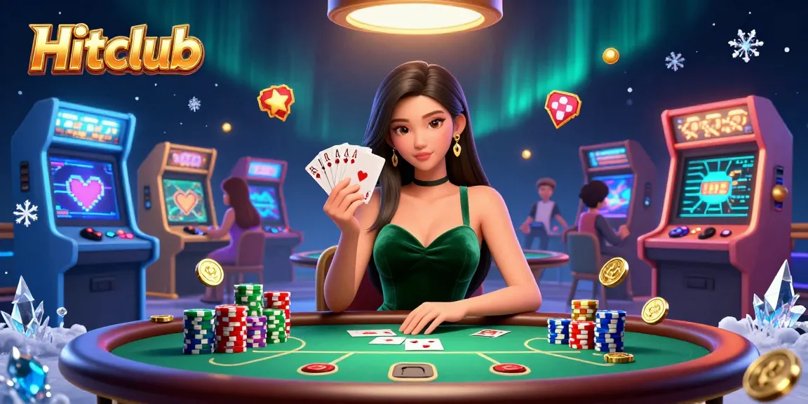 Hitclub invites players to enjoy an immersive casino experience at a luxury poker table.