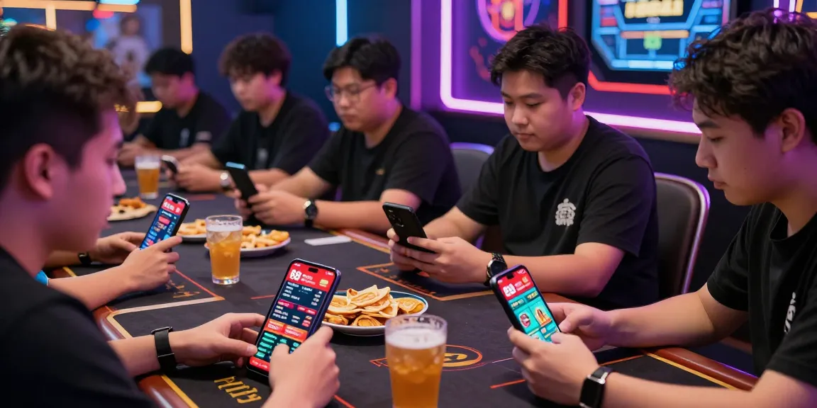 Engaged players using red88 for live betting in an energetic online gambling environment