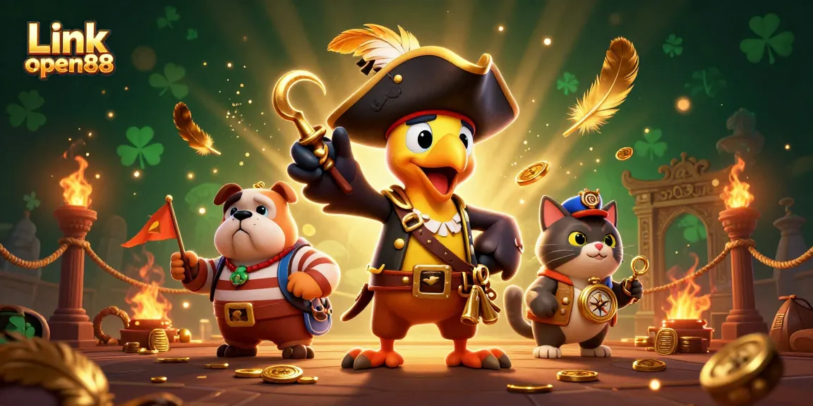 Engage with the thrilling Link open88 casino adventure featuring vibrant characters and dynamic gaming elements.