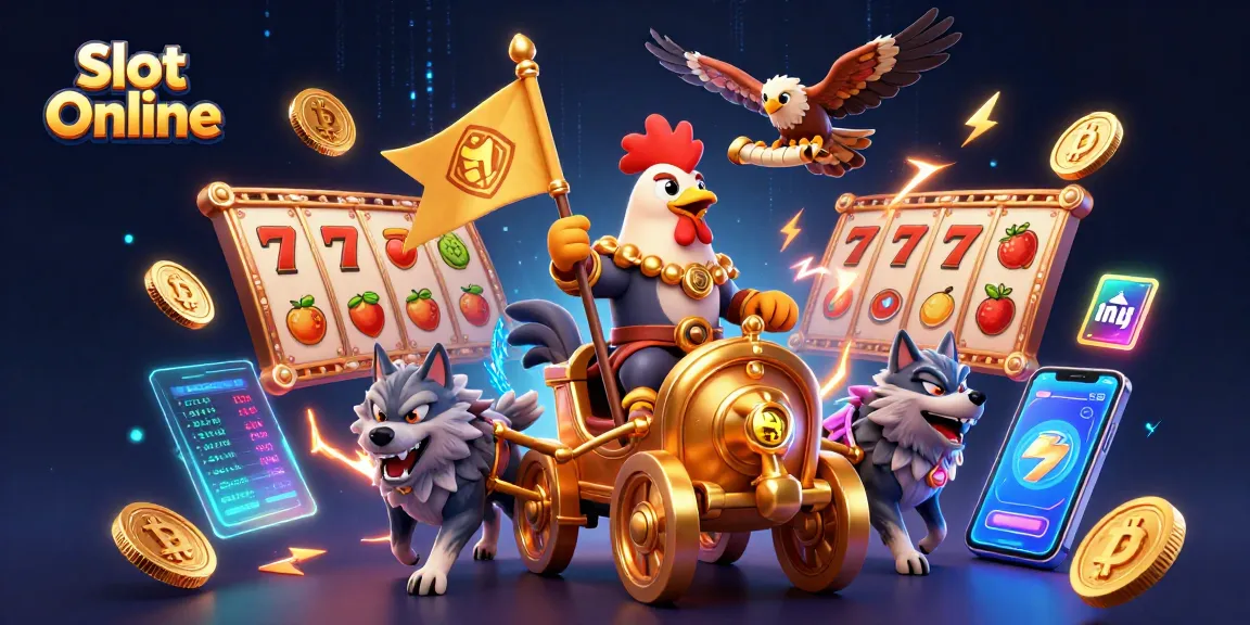 Spin the reels in an exciting Slot Online adventure with a dynamic digital illustration.