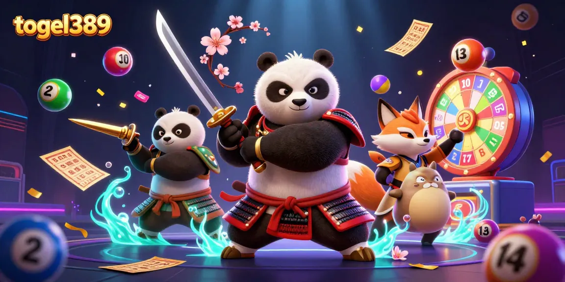 Engage in thrilling gameplay with togel389 as a samurai panda and ninja fox elevate your lottery experience.