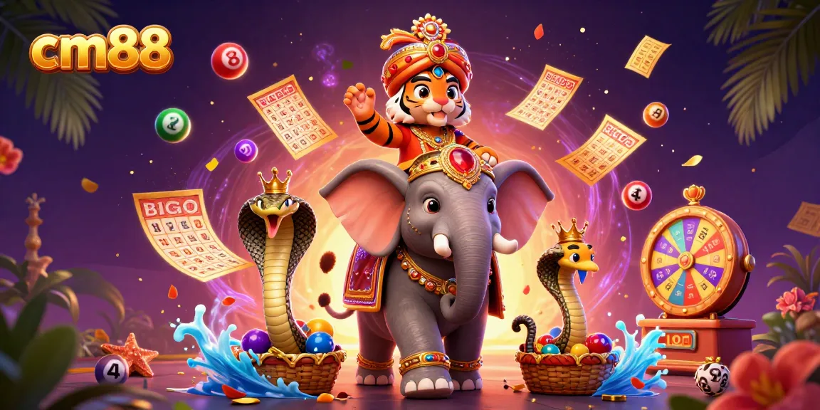 Experience exciting gameplay with cm88 as a vibrant 3D tiger, elephant, and rich casino elements come alive!
