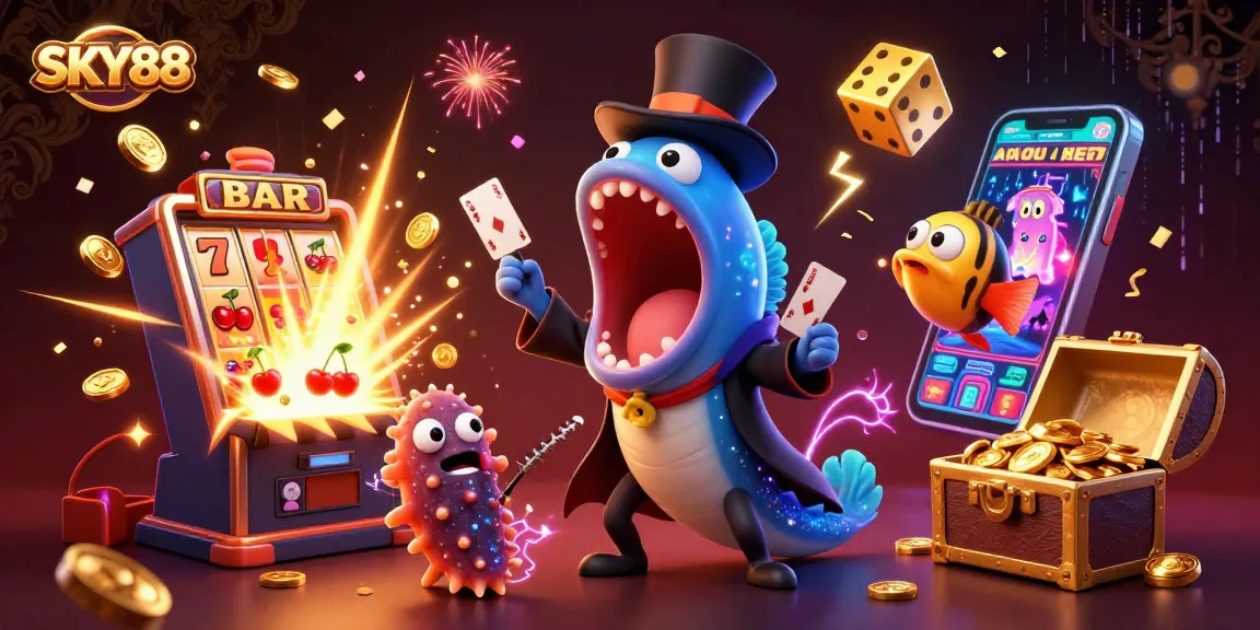 Experience SKY88's thrilling casino magic with dynamic card tricks and jackpot excitement.