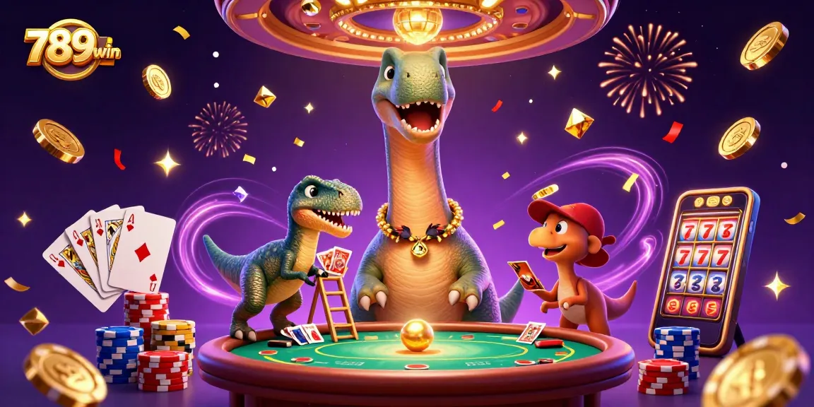 Experience winning excitement at 789win with dynamic casino and gaming action illustration