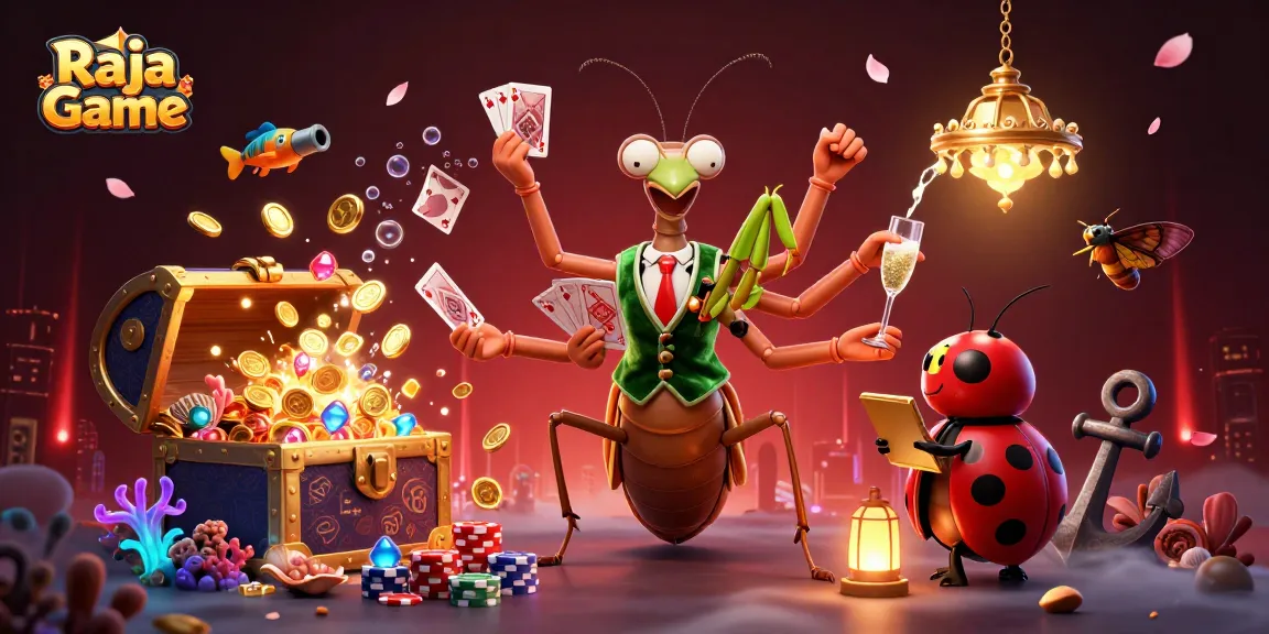 Join the excitement of Raja Game with vibrant characters in a dynamic casino scene.
